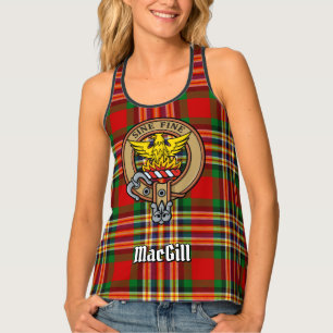 Clan MacGill Crest over Tartan Tank Top
