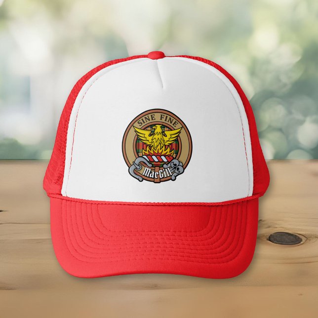 Clan MacGill Crest over Tartan Trucker Hat (Creator Uploaded)