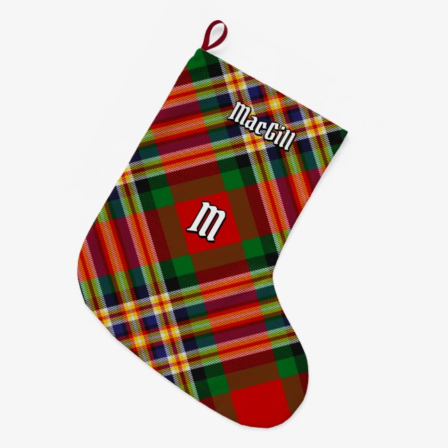 Clan MacGill Tartan Christmas Stocking (Front (Hanging))