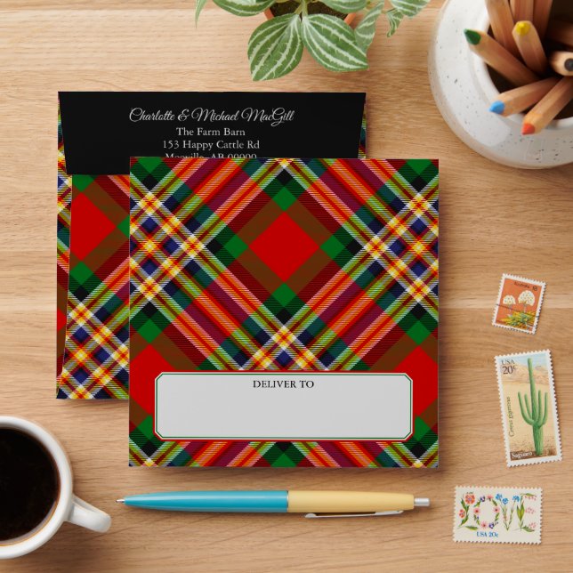 Clan MacGill Tartan Envelope (Desk)