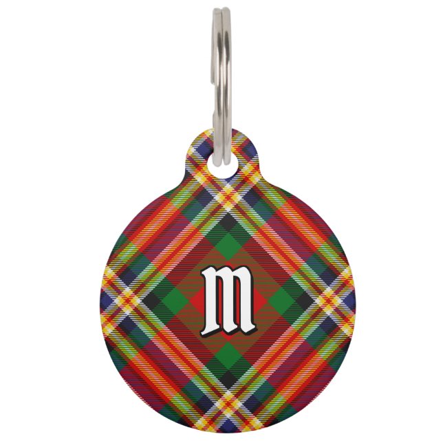 Clan MacGill Tartan Pet ID Tag (Front)