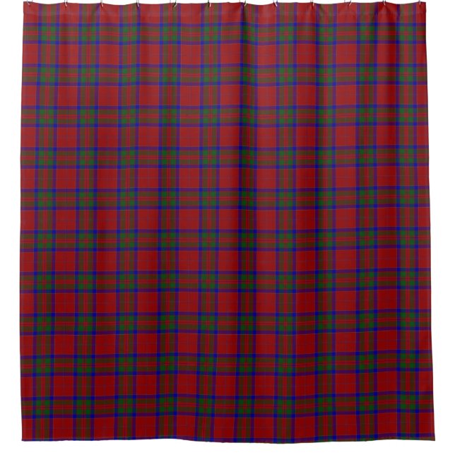 Clan MacGillivray Scottish Heritage Tartan Shower Curtain (Front)