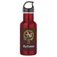 Clan MacGowan Crest over Tartan