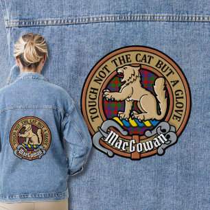 Clan MacGowan Crest over Tartan Denim Jacket