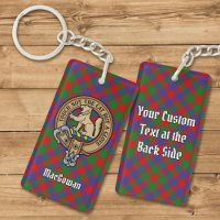 Clan MacGowan Crest over Tartan