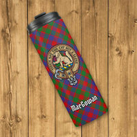 Clan MacGowan Crest over Tartan