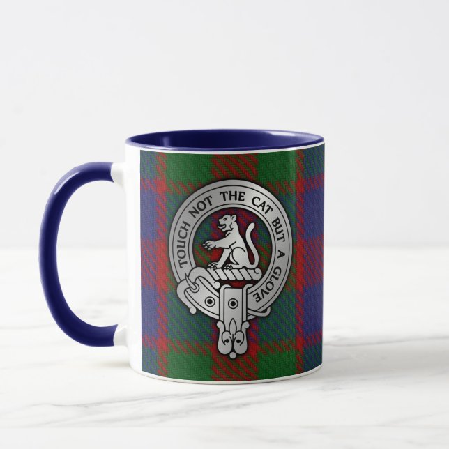 Clan MacGowan Crest & Tartan Mug (Left)