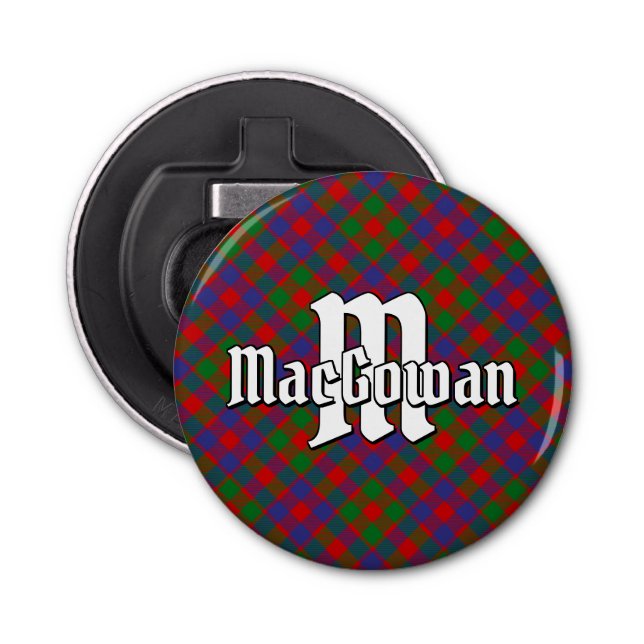 Clan MacGowan Tartan Bottle Opener (Front)
