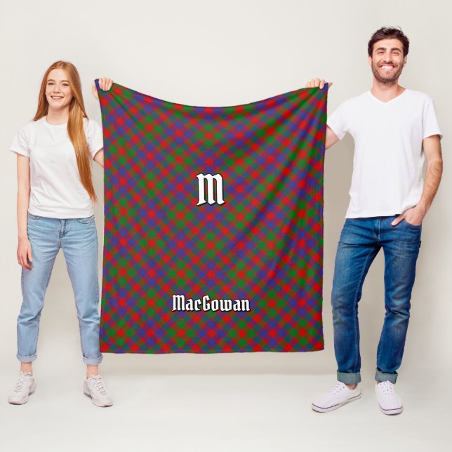Clan MacGowan Tartan Fleece Blanket (In Situ)