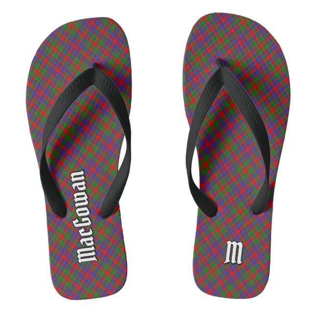 Clan MacGowan Tartan Flip Flops (Footbed)