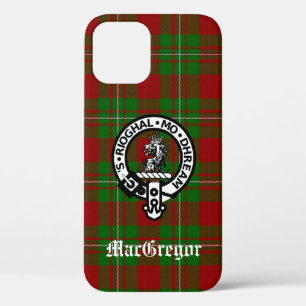 Clan MacGregor Crest Badge and Tartan iPhone 12 Case