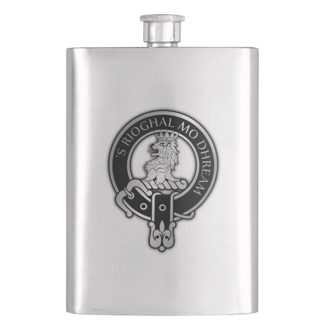 Clan MacGregor Crest Flask (Front)
