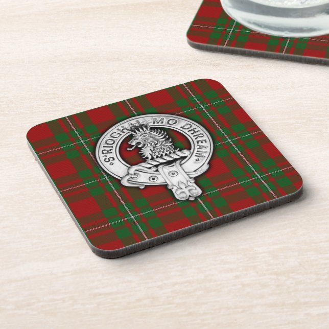 Clan MacGregor Crest & Tartan Coaster (Left Side)