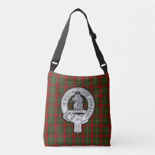 Clan MacGregor Crest & Tartan Crossbody Bag