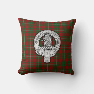 Clan MacGregor Crest & Tartan Cushion
