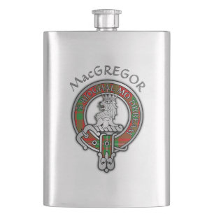 Clan MacGregor Crest & Tartan Flask