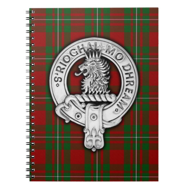 Clan MacGregor Crest & Tartan Notebook (Front)