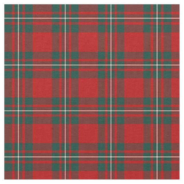 Clan MacGregor Tartan Fabric (Close Up)
