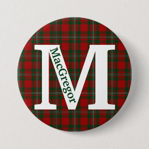 Clan MacGregor Tartan Plaid Custom 7.5 Cm Round Badge