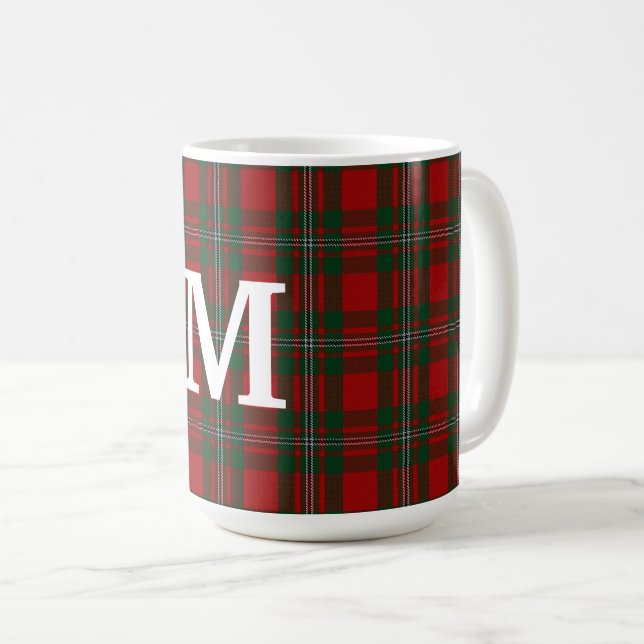 Clan MacGregor Tartan Plaid Custom Coffee Mug (Front Right)