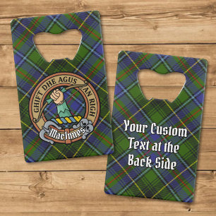 Clan MacInnes Crest over Tartan