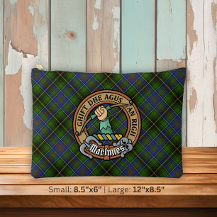 Clan MacInnes Crest over Tartan Accessory Pouch