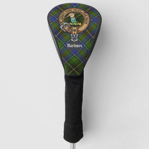 Clan MacInnes Crest over Tartan Golf Head Cover