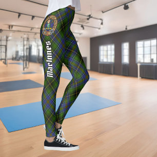 Clan MacInnes Crest over Tartan Leggings