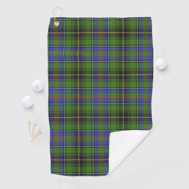 Clan MacInnes Scottish Tartan Golf Towel (InSitu)