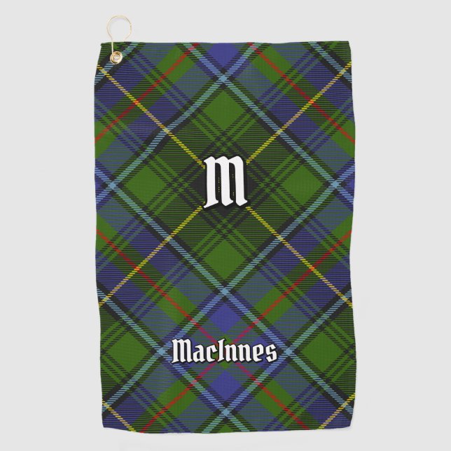 Clan MacInnes Tartan Golf Towel (Front)