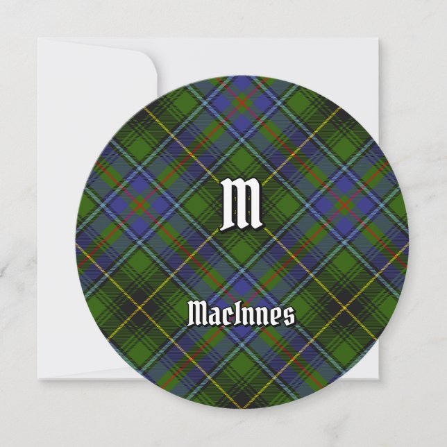 Clan MacInnes Tartan Invitation (Front)