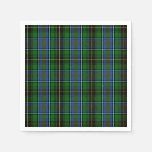 Clan MacInnes Tartan Napkin (Front)
