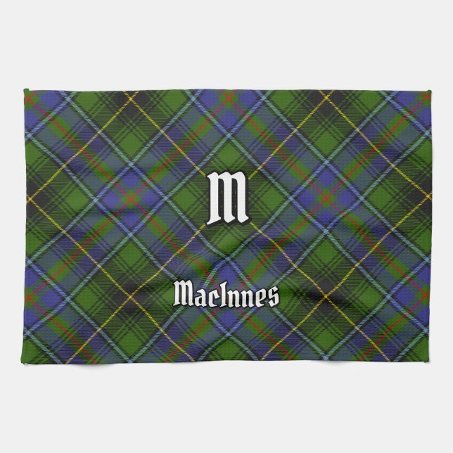 Clan MacInnes Tartan Tea Towel (Horizontal)