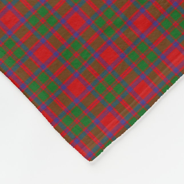 Clan MacIntosh Tartan Fleece Blanket (Corner)