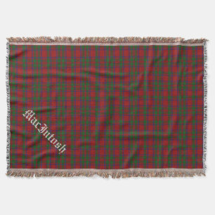 Clan MacIntosh Tartan Plaid Custom Throw Blanket