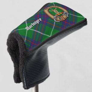 Clan MacIntyre Crest over Hunting Tartan Golf Head Cover