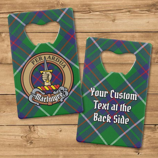 Clan MacIntyre Crest over Tartan (Creator Uploaded)