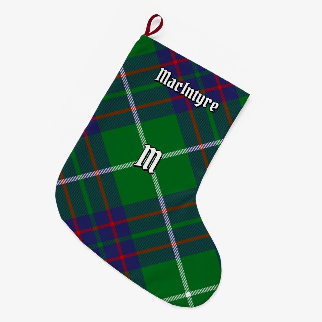 Clan MacIntyre Hunting Tartan Christmas Stocking (Front (Hanging))