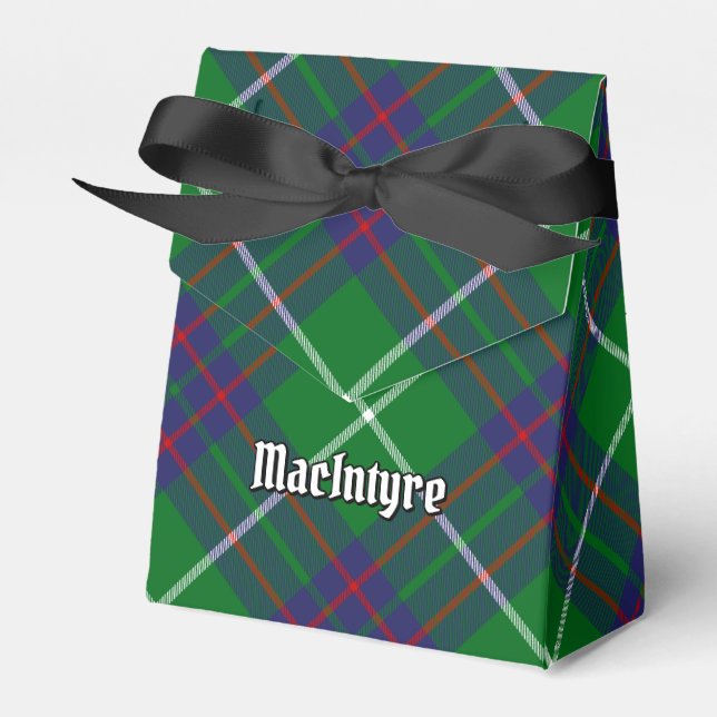 Clan MacIntyre Hunting Tartan Favour Box (Front Side)