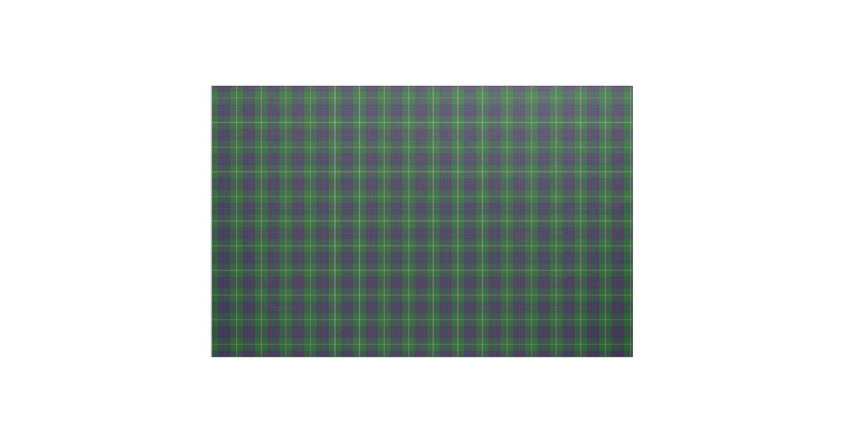 Clan MacIntyre Scottish Tartan Plaid Fabric | Zazzle