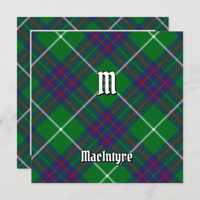 Clan MacIntyre Tartan Invitation (Front/Back)