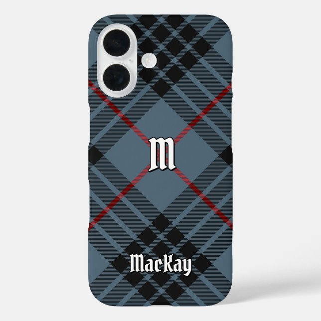 Clan MacKay Blue Tartan Case-Mate iPhone Case (Back)
