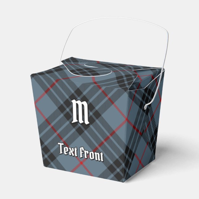 Clan MacKay Blue Tartan Favour Box (Front Side)