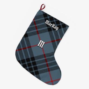 Clan MacKay Blue Tartan Large Christmas Stocking
