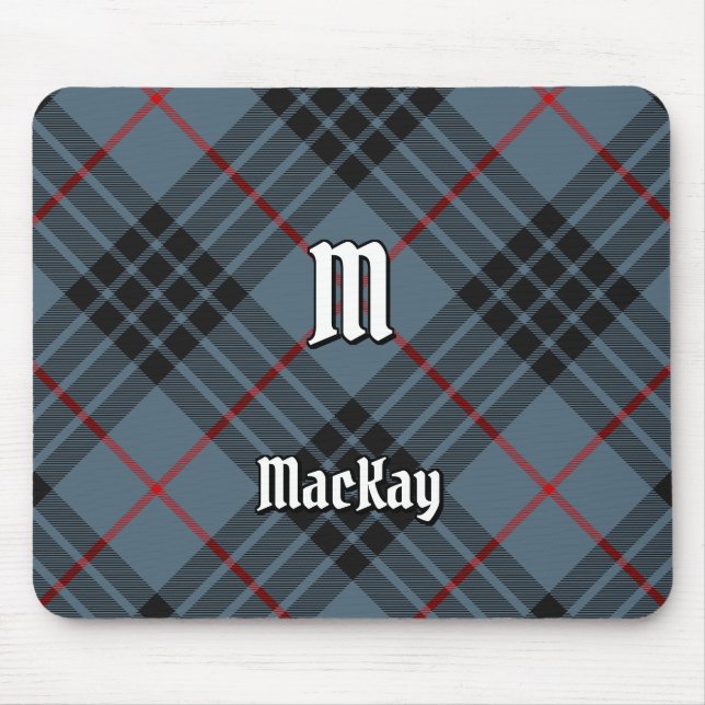 Clan MacKay Blue Tartan Mouse Mat (Front)