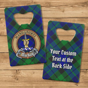 Clan MacKay Crest over Tartan