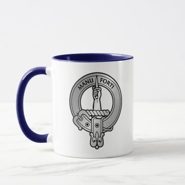 Clan MacKay Crest & Tartan Mug (Left)