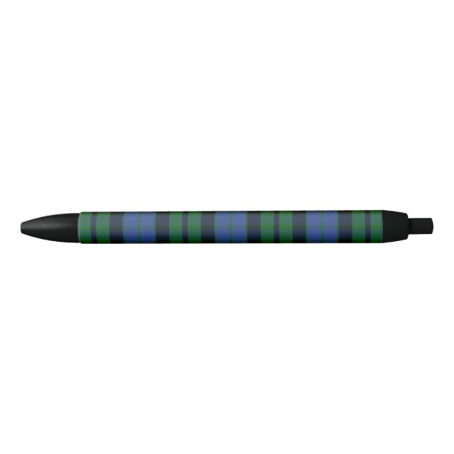 Clan MacKay Tartan Black Ink Pen (Front)