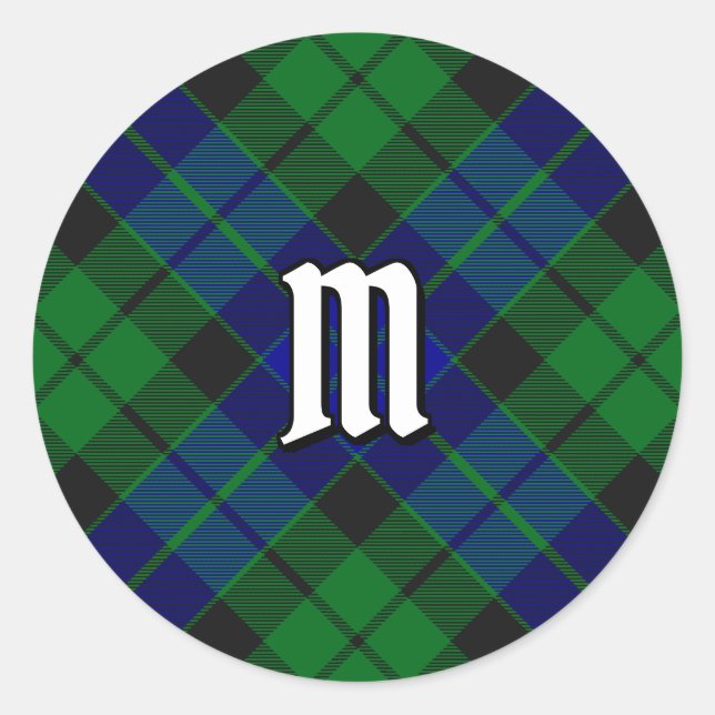 Clan MacKay Tartan Classic Round Sticker (Front)
