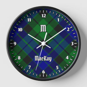 Clan MacKay Tartan Clock